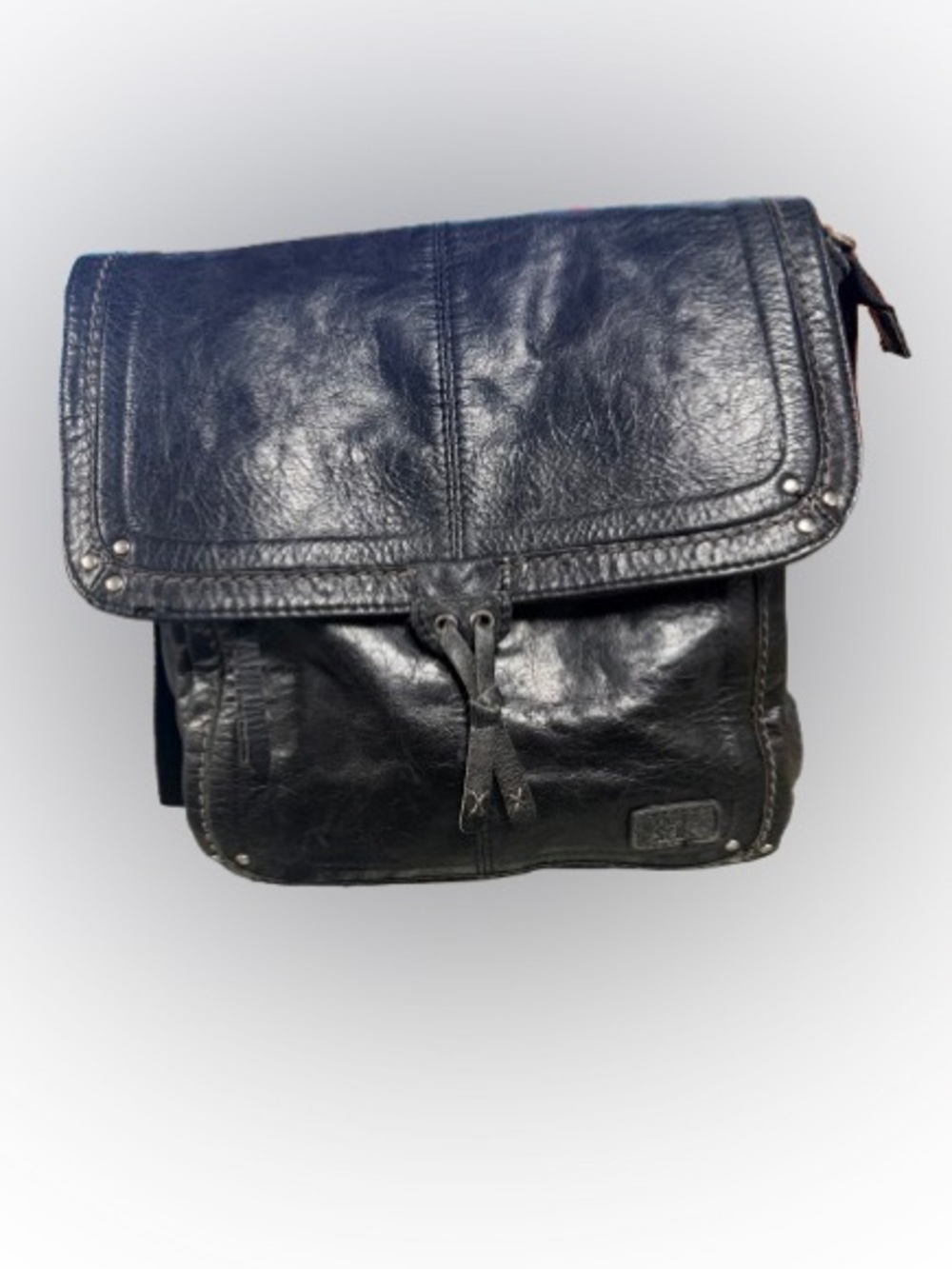 The Sak Black Leather Convertible Backpack Shoulder Bag Slouchy Boho